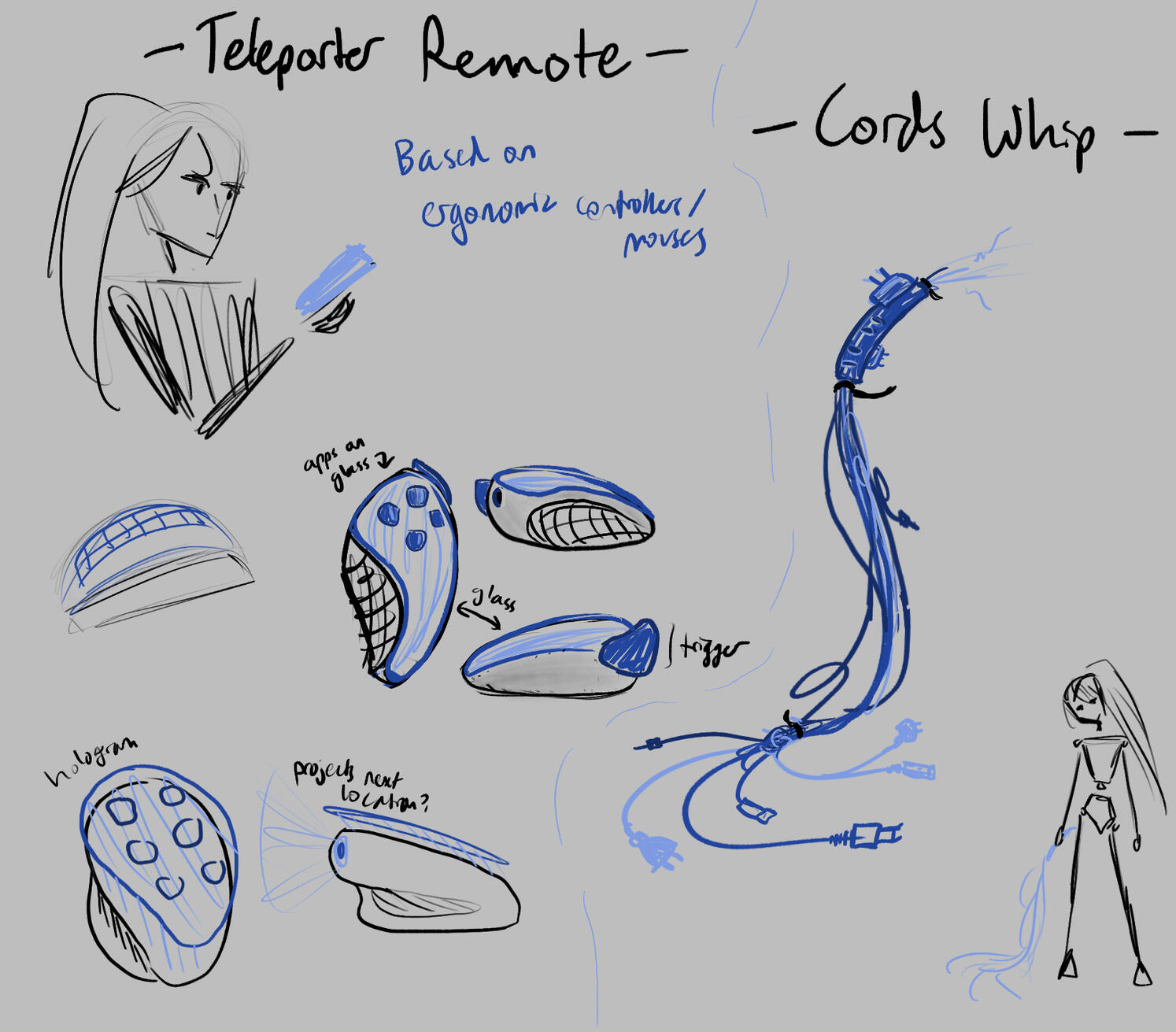 Digital Toolkit remote + whip sketches